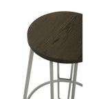 Grey Finish Metal Frame Bar Stool | District