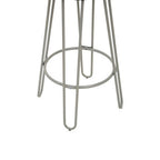 Grey Finish Metal Frame Bar Stool | District