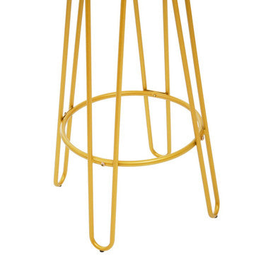 Gold Finish Metal Frame Bar Stool | District