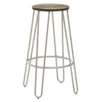 Barstool with Silver Metal Legs | District