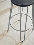 Barstool with Silver Metal Legs | District