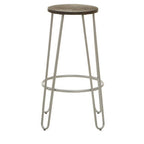 Barstool with Silver Metal Legs | District