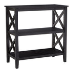Two Shelf Black Bookcase | Heritage