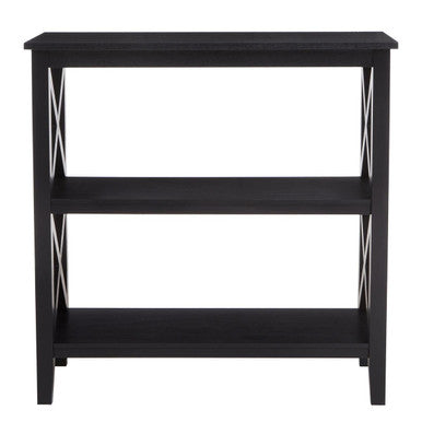 Two Shelf Black Bookcase | Heritage