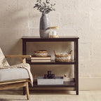 Two Shelf Black Bookcase | Heritage