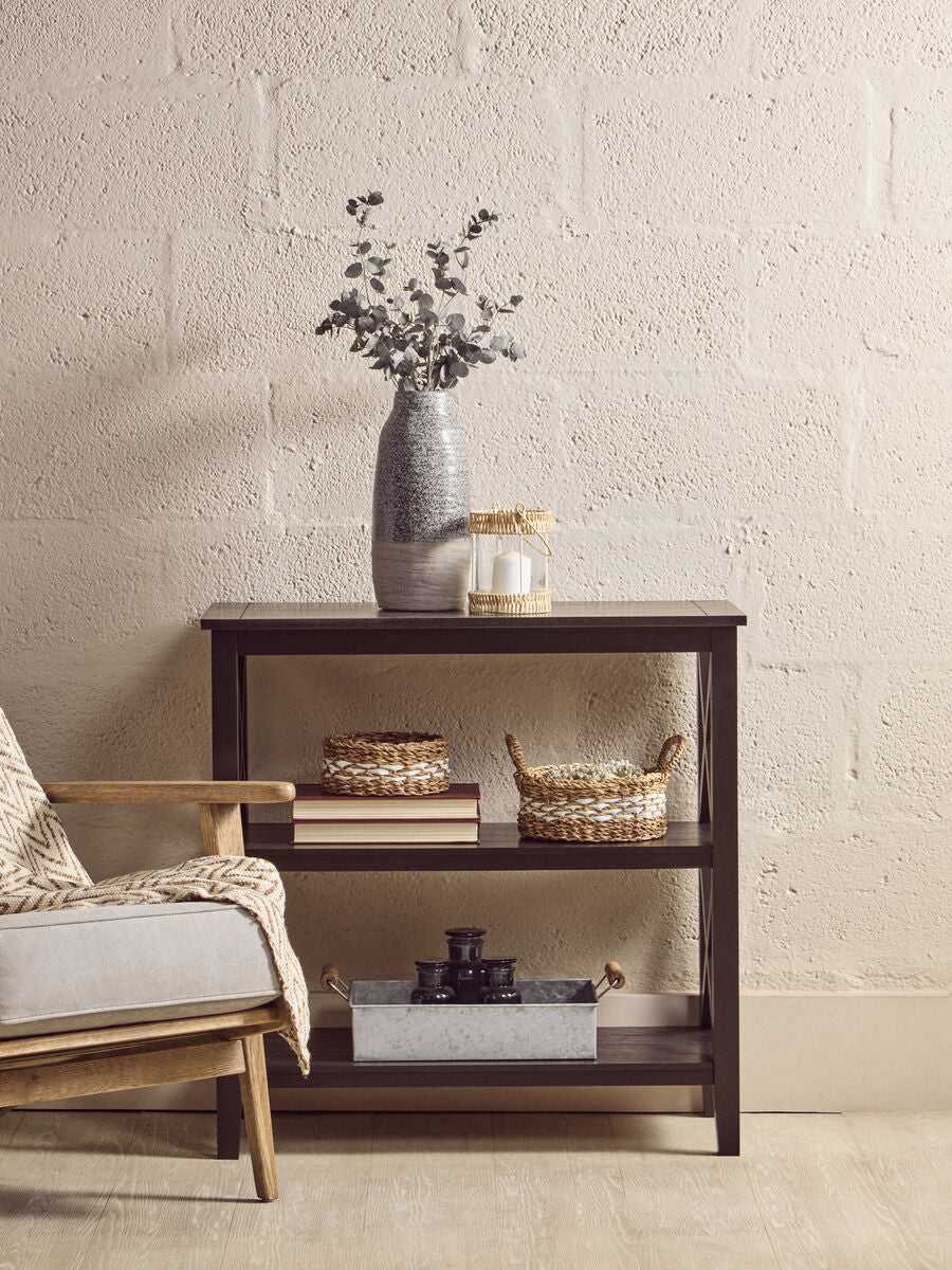 Two Shelf Black Bookcase | Heritage