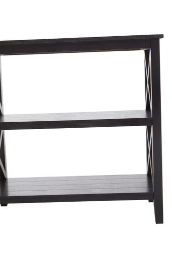 Two Shelf Black Bookcase | Heritage