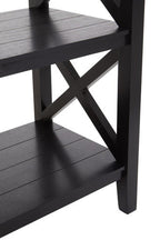 Two Shelf Black Bookcase | Heritage