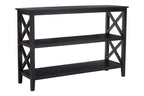Two Shelf Large Black Bookcase | Heritage