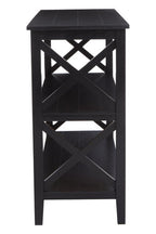 Two Shelf Large Black Bookcase | Heritage