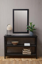 Two Shelf Large Black Bookcase | Heritage