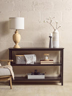 Two Shelf Large Black Bookcase | Heritage
