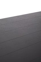 Black Wooden Coffee Table with Lower Shelf and X Frame Side Panels | Heritage