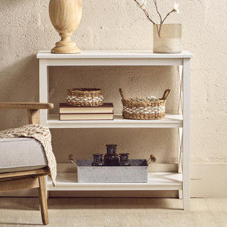 Two Shelf White Bookcase | Heritage