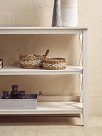 Two Shelf Large White Bookcase | Heritage