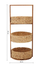 3 Tier Water Hyacinth Storage Caddy | Arles