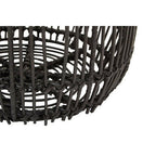 Black Round Rattan Stool or Side Table | Arles