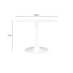 White Small Round Dining Table | Laila