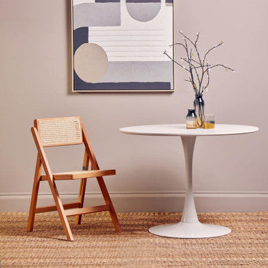 White Small Round Dining Table | Laila