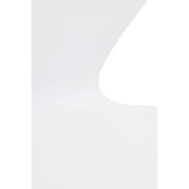 White Seat and Gold Finish Legs Dining Chair | Laila