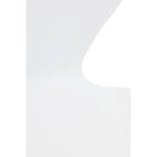 White Seat and Gold Finish Legs Dining Chair | Laila