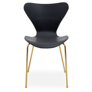 Dining Chair with Black Seat | Laila
