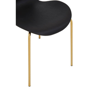 Dining Chair with Black Seat | Laila