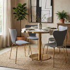 Dining Chair with Grey Seat | Laila