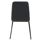 Black Leather Effect Chair | New Foundry