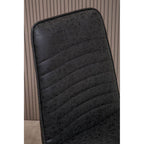 Black Leather Effect Chair | New Foundry