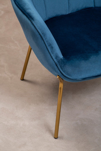Blue Velvet Chair | Stockholm