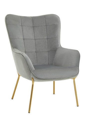 Grey Velvet Chair | Stockholm