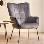 Grey Velvet Chair | Stockholm