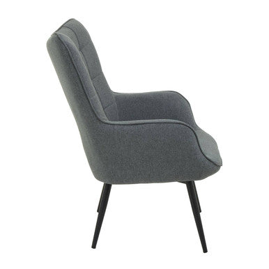 Grey Fabric Armchair | Stockholm