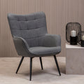 Grey Fabric Armchair | Stockholm