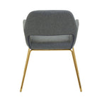 Grey and Gold Dining Chair | Stockholm