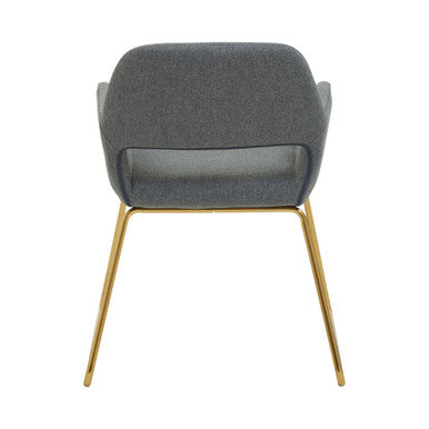 Grey and Gold Dining Chair | Stockholm