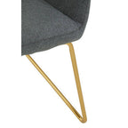 Grey and Gold Dining Chair | Stockholm