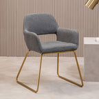 Grey and Gold Dining Chair | Stockholm