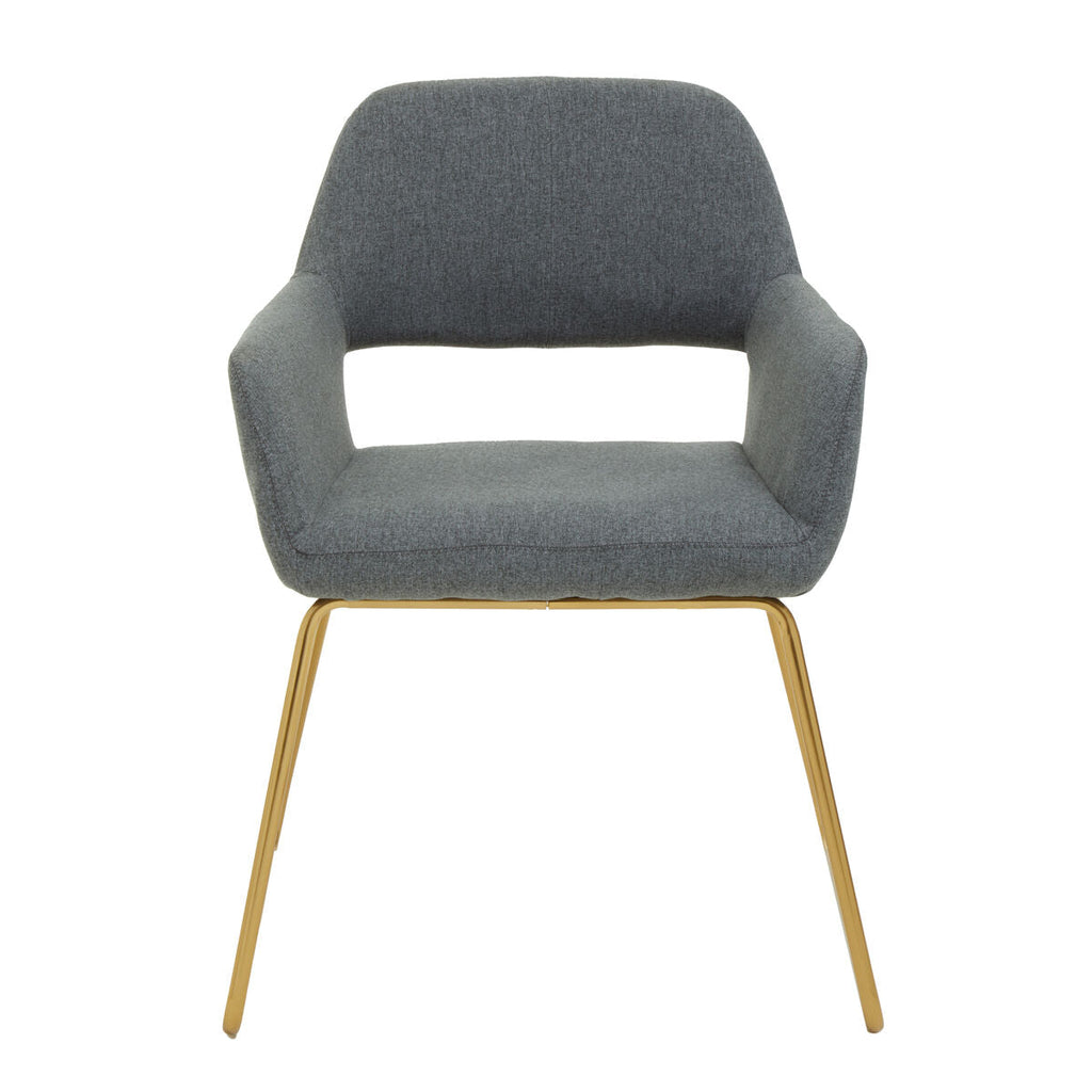 Grey and Gold Dining Chair | Stockholm