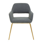 Grey and Gold Dining Chair | Stockholm