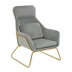 Grey Velvet Armchair | Stockholm