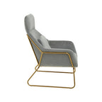 Grey Velvet Armchair | Stockholm