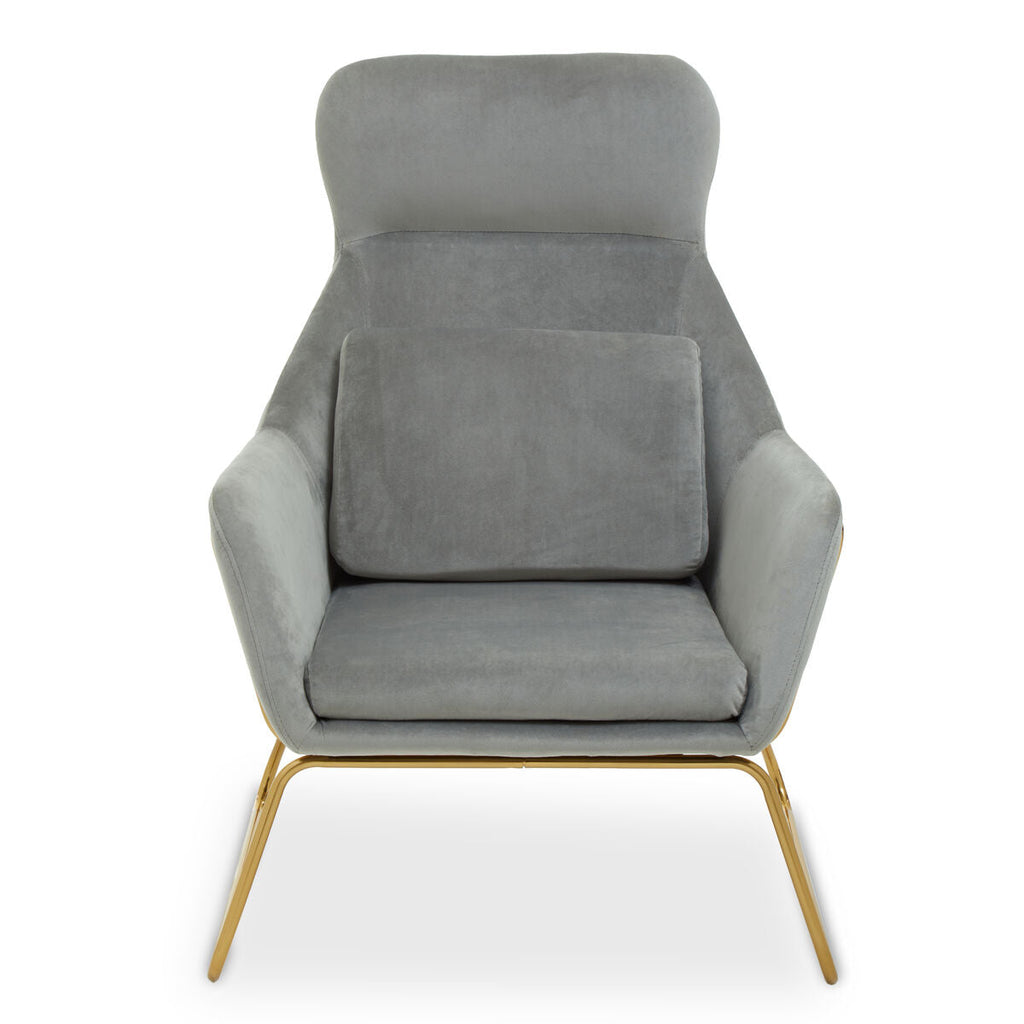 Grey Velvet Armchair | Stockholm