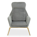 Grey Velvet Armchair | Stockholm