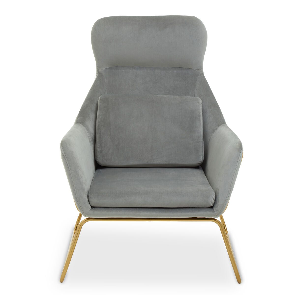 Grey Velvet Armchair | Stockholm
