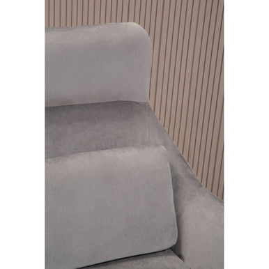 Grey Velvet Armchair | Stockholm