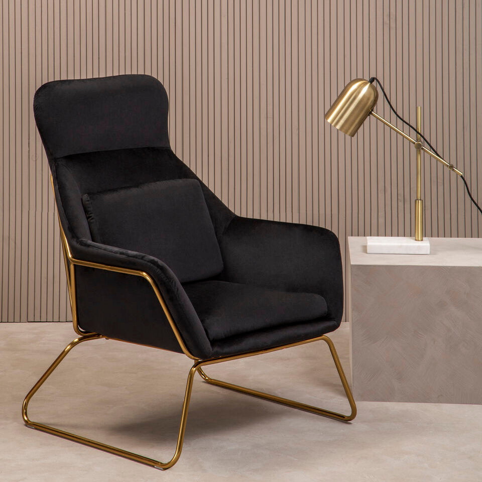 Black Velvet Armchair | Stockholm