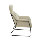 Natural Chair with Black Metal Frame | Stockholm