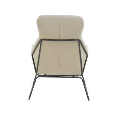 Natural Chair with Black Metal Frame | Stockholm